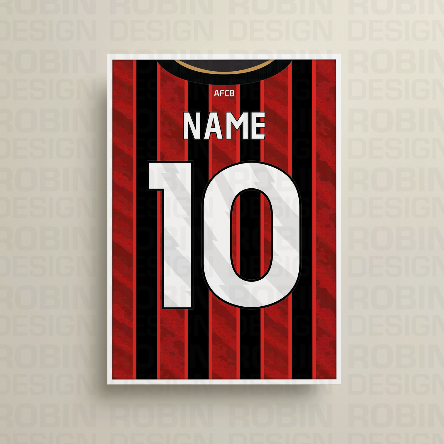 AFC Bournemouth 25/26 Home Kit Poster