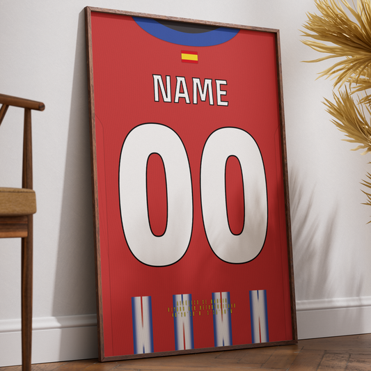 Atletico Madrid 24/25 Home Kit Poster