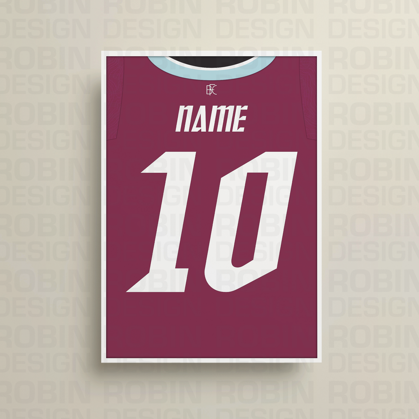 Burnley 25/26 Home Kit Poster