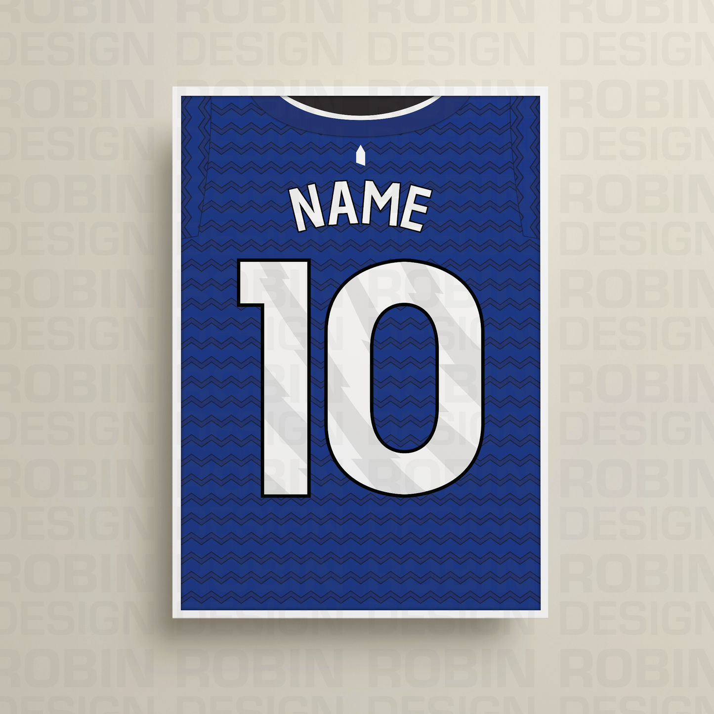 Everton 25/26 Home Kit Poster