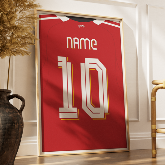 Liverpool 25/26 Home Kit Poster