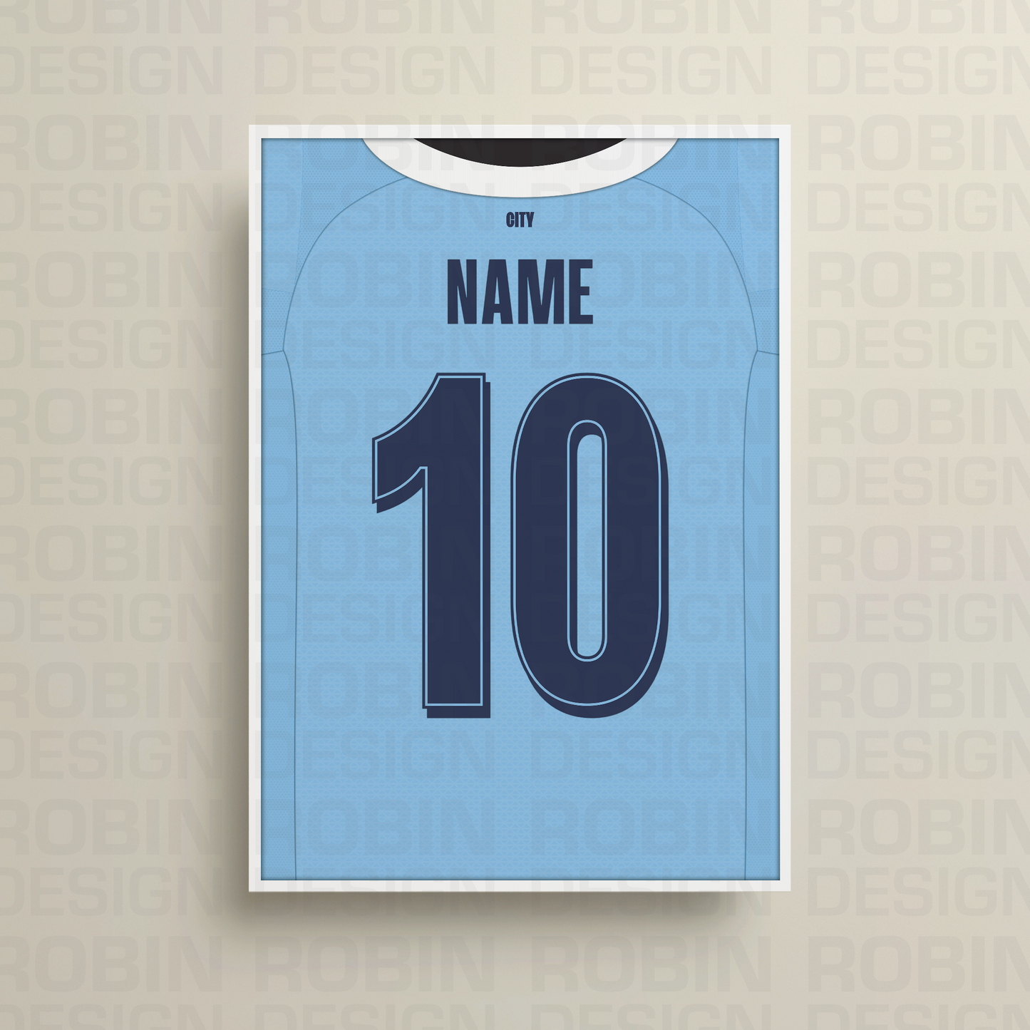 Manchester City 25/26 Home Kit Poster