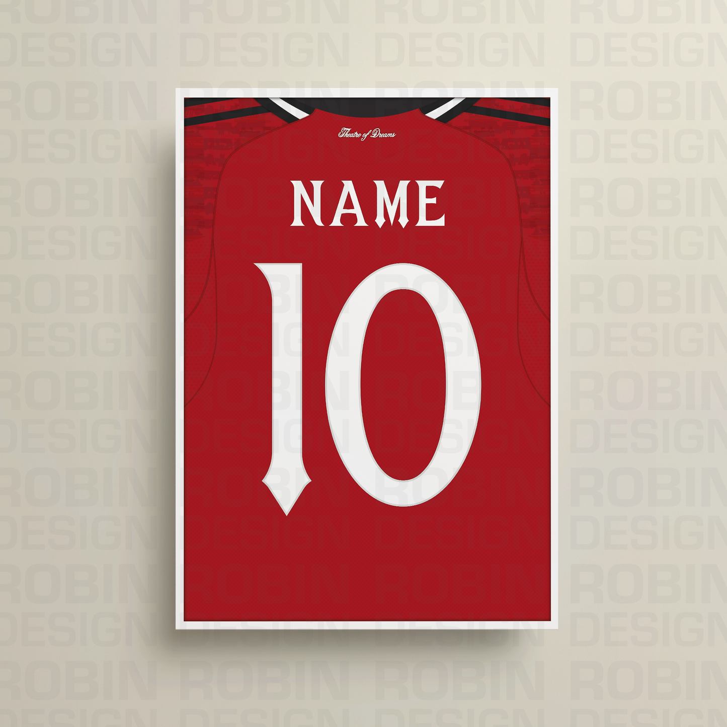 Manchester United 25/26 Home Kit Poster