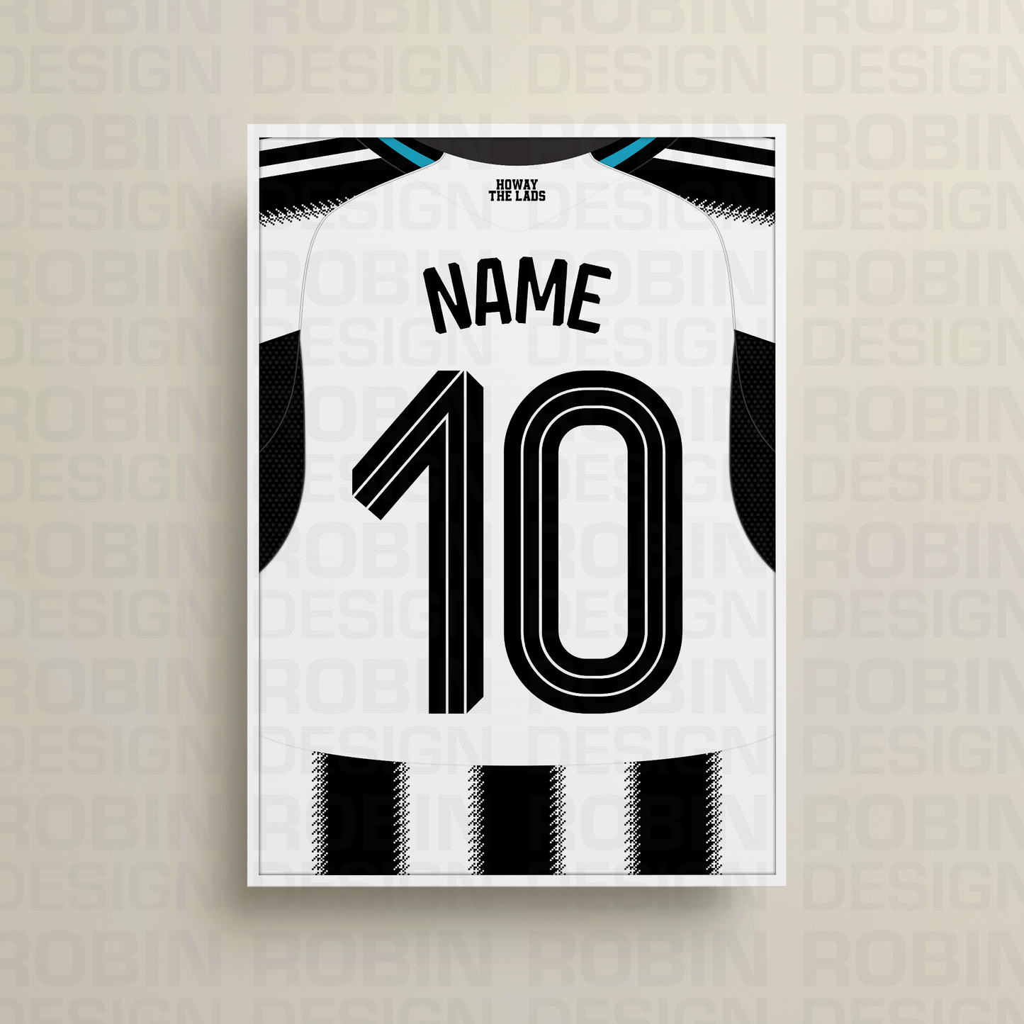 Newcastle United 25/26 Home Kit Poster