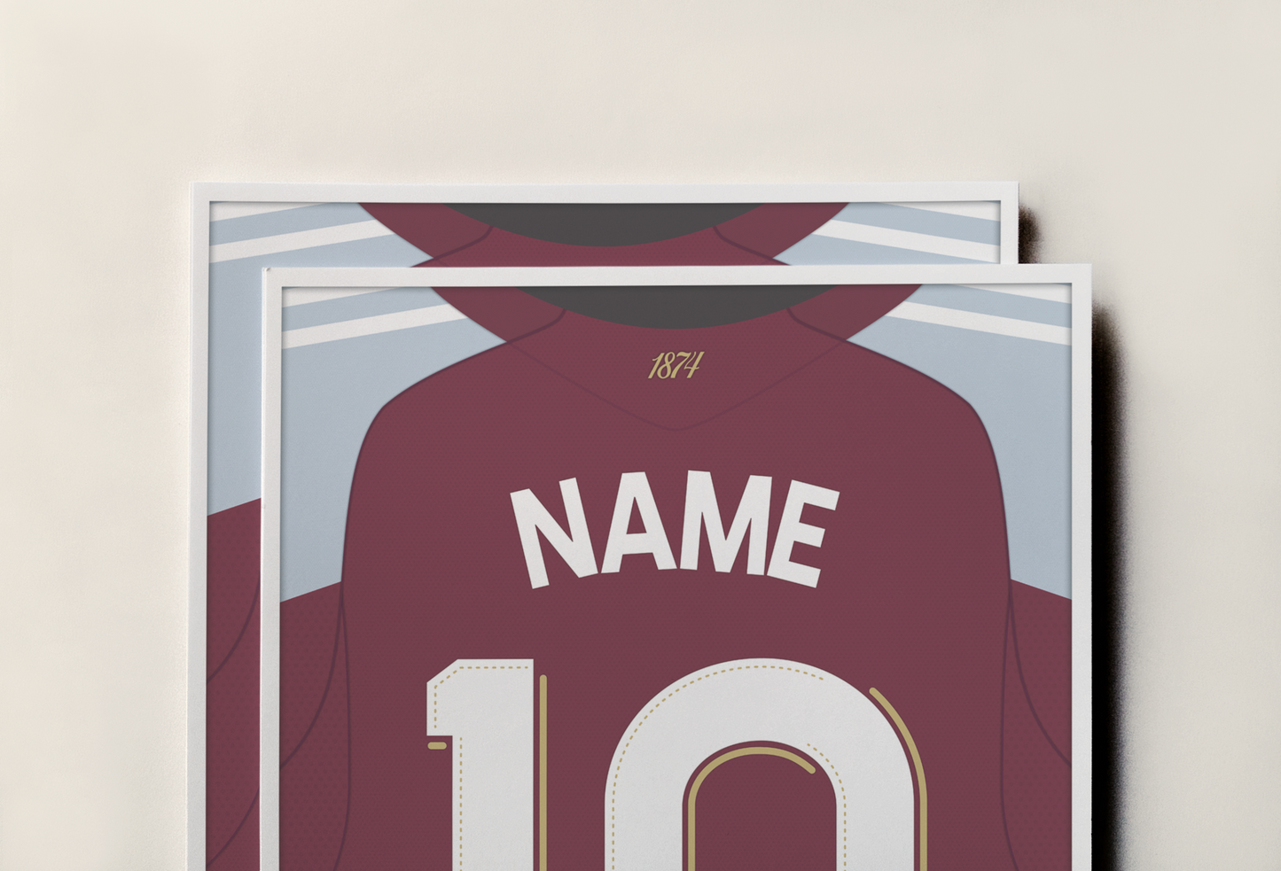 Aston Villa 25/26 Home Kit Poster