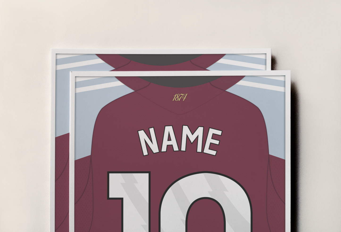Aston Villa 25/26 Home Kit Poster