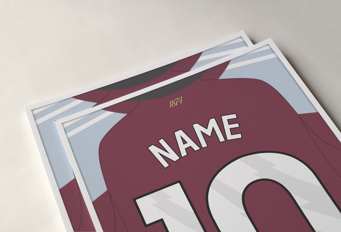 Aston Villa 25/26 Home Kit Poster