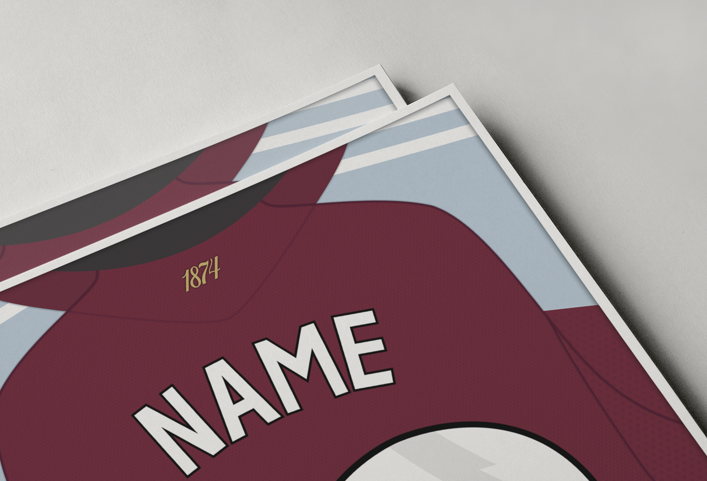 Aston Villa 25/26 Home Kit Poster