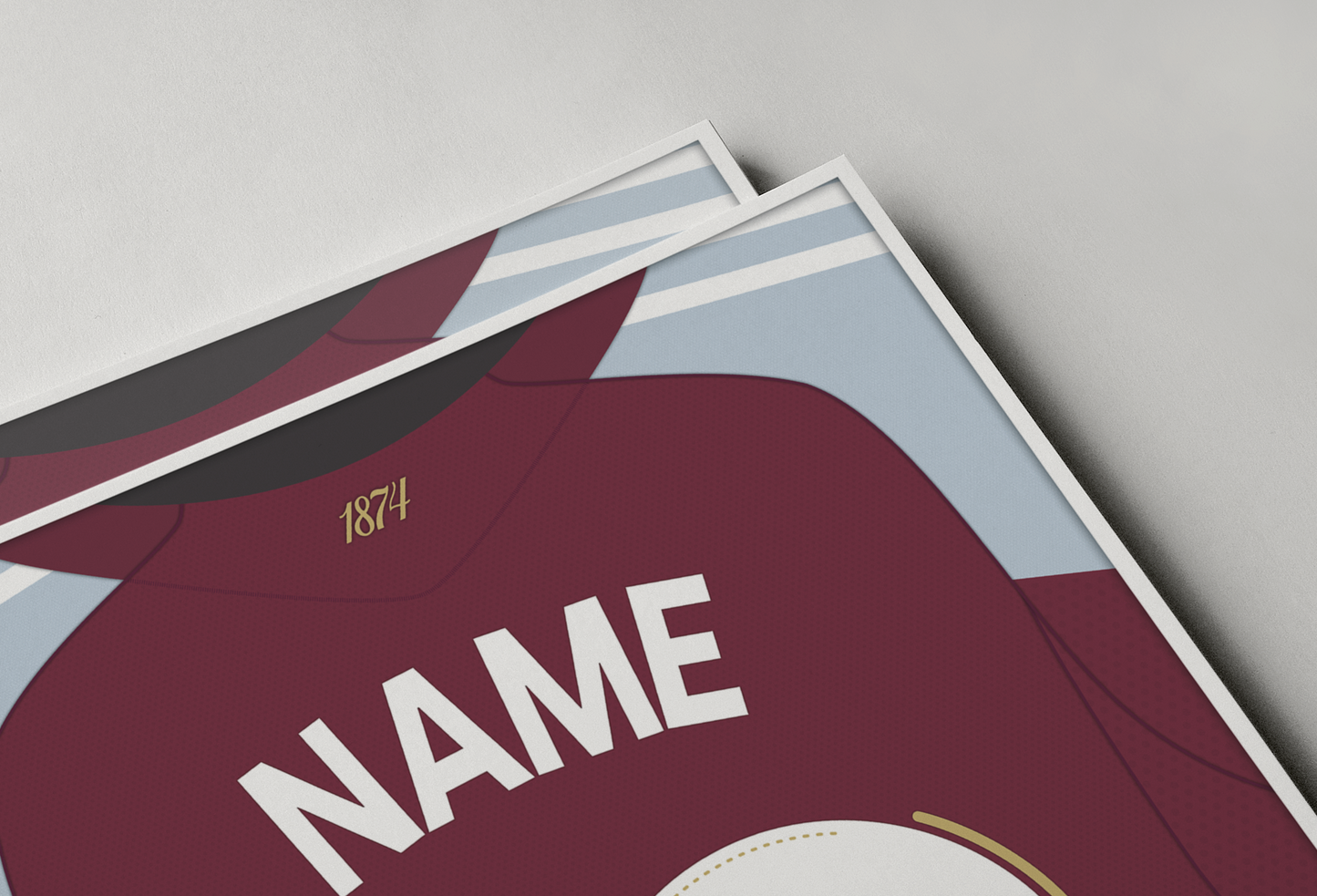 Aston Villa 25/26 Home Kit Poster