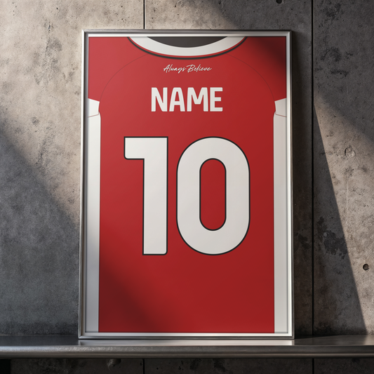 Bristol City 25/26 Home Kit Poster