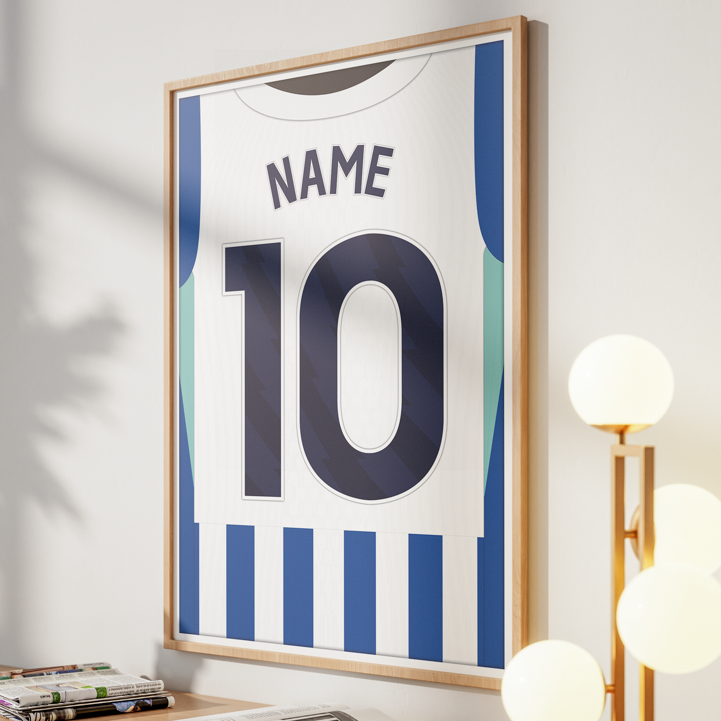 Brighton & Hove Albion 25/26 Home Kit Poster
