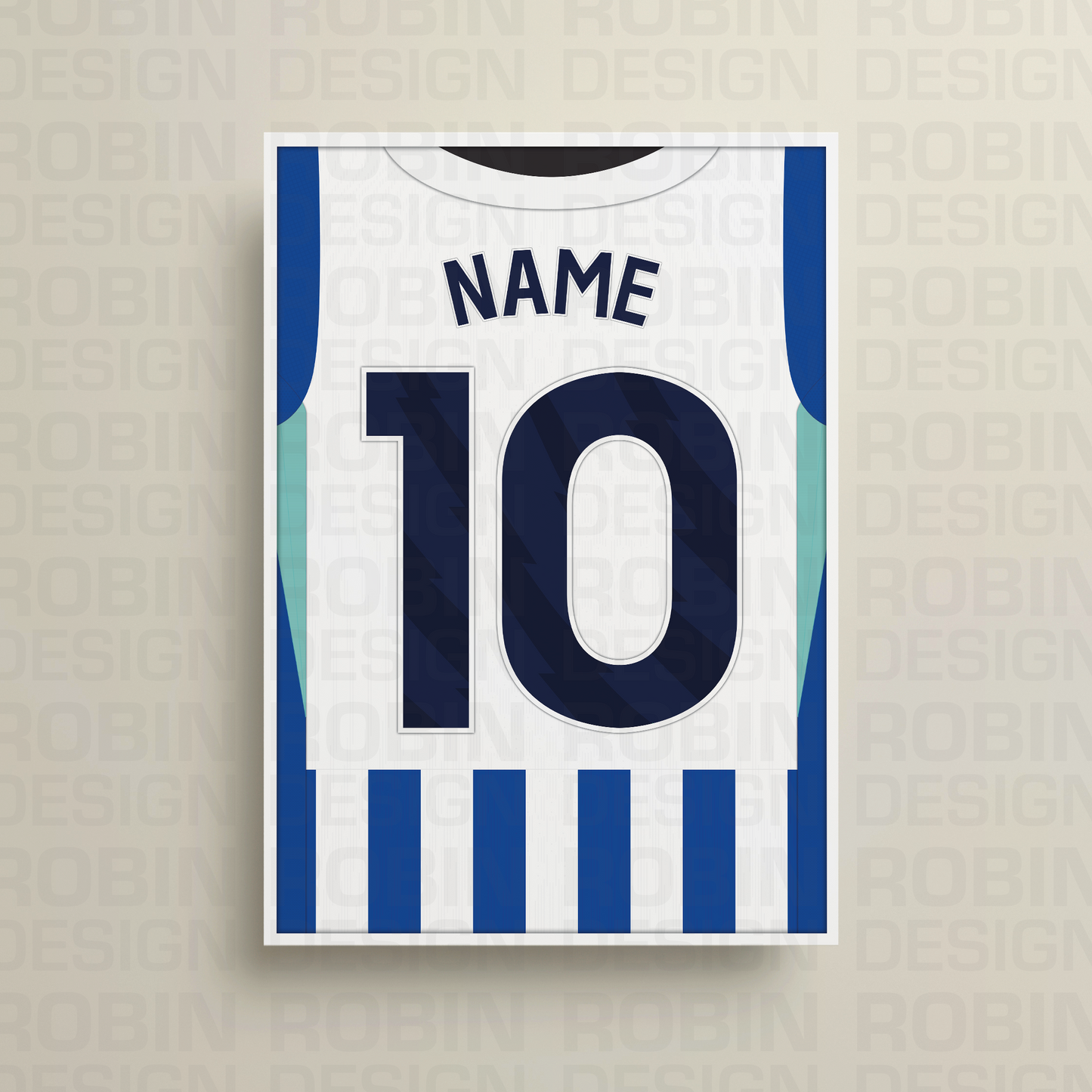Brighton & Hove Albion 25/26 Home Kit Poster