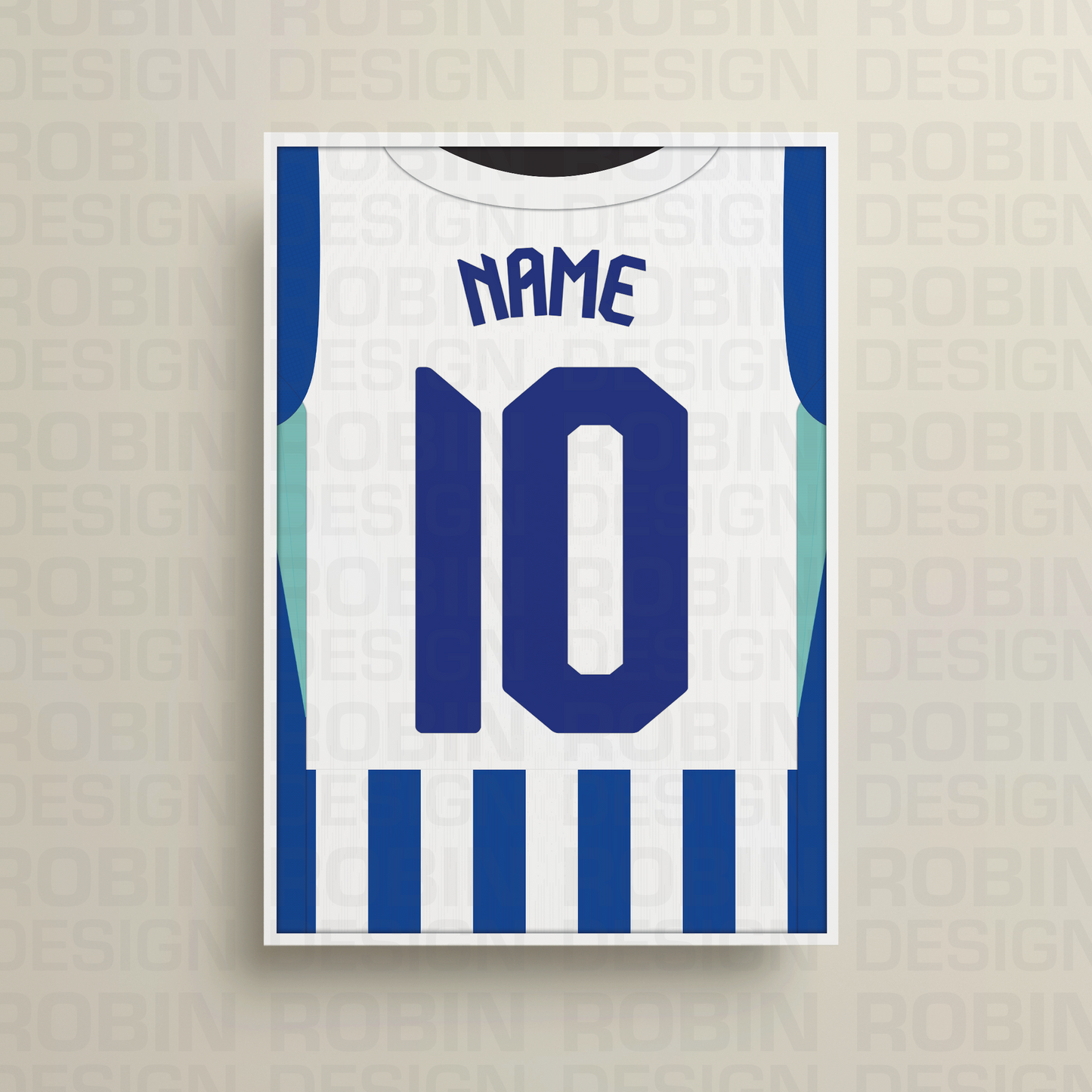 Brighton & Hove Albion 25/26 Home Kit Poster