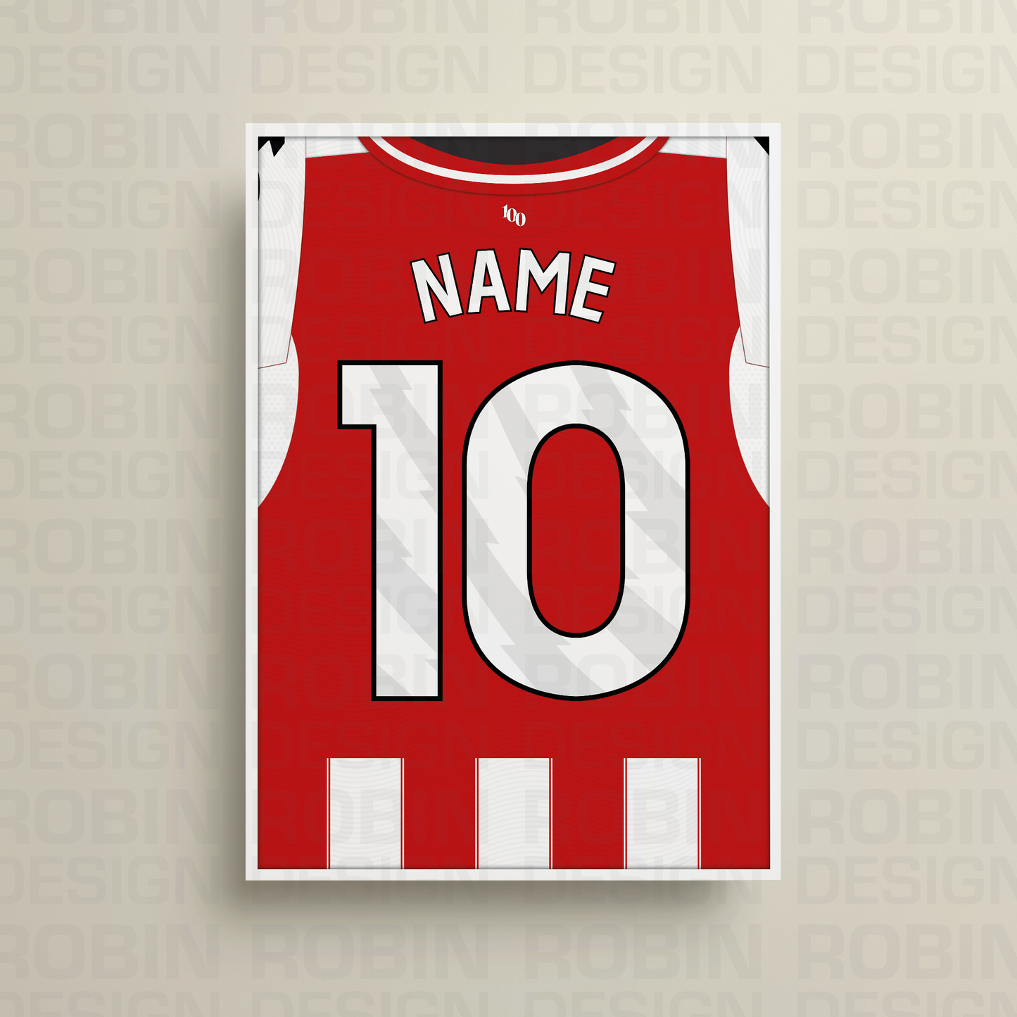 Brentford 25/26 Home Kit Poster