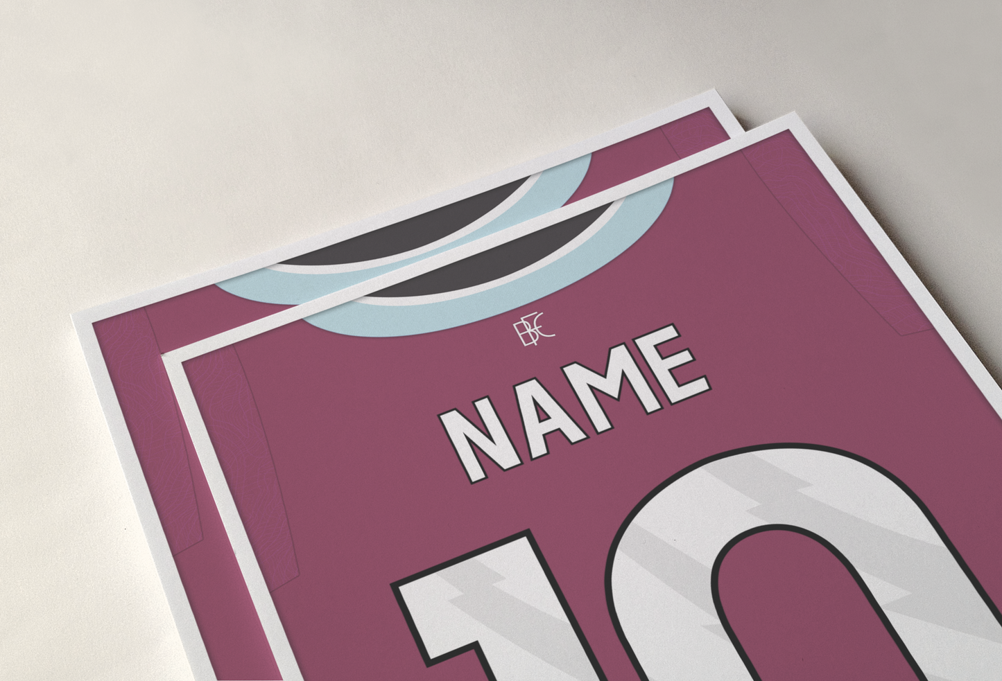 Burnley 25/26 Home Kit Poster