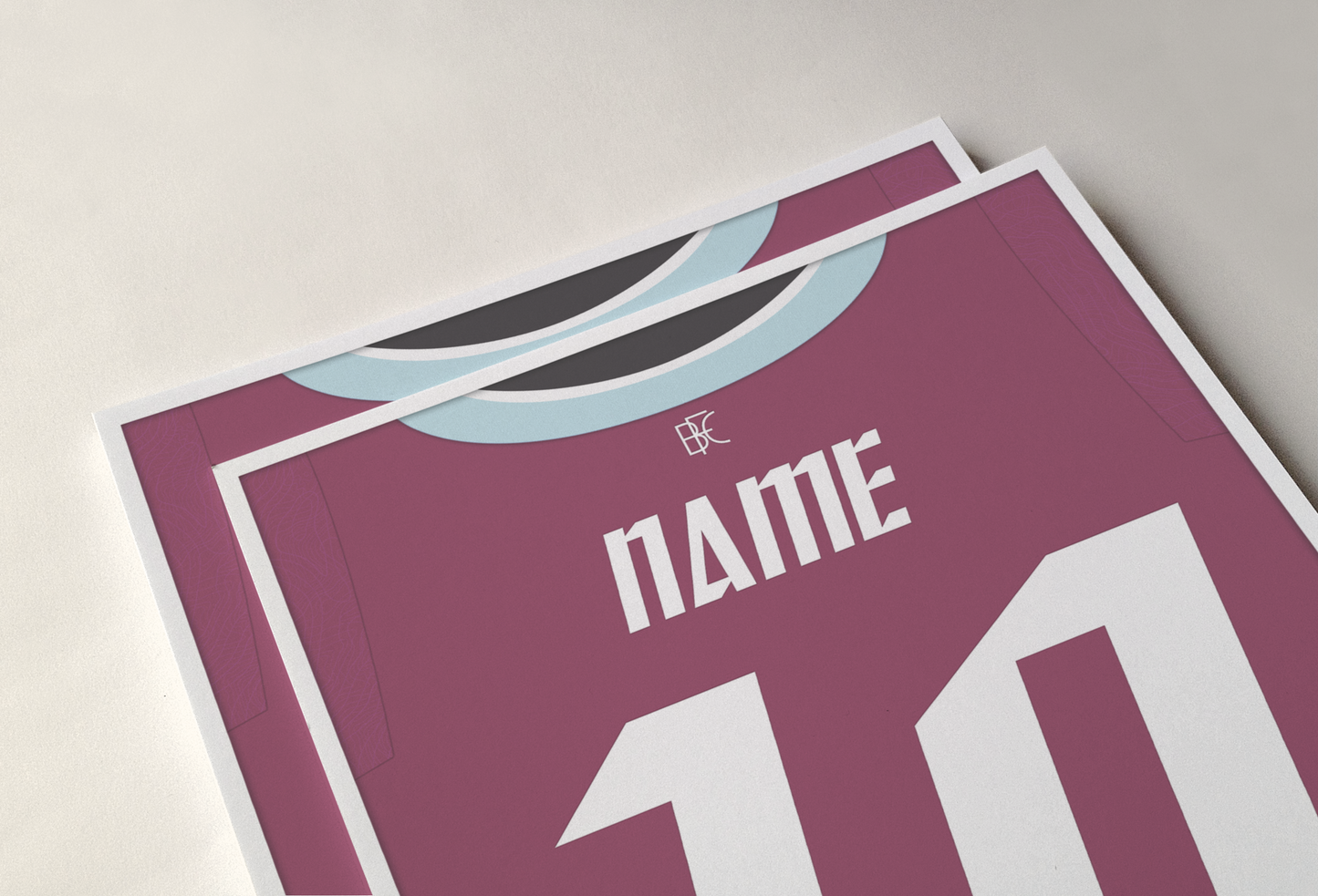 Burnley 25/26 Home Kit Poster