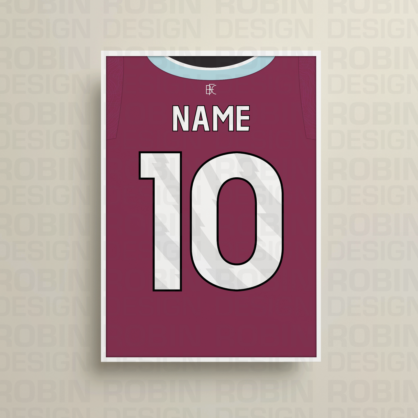 Burnley 25/26 Home Kit Poster