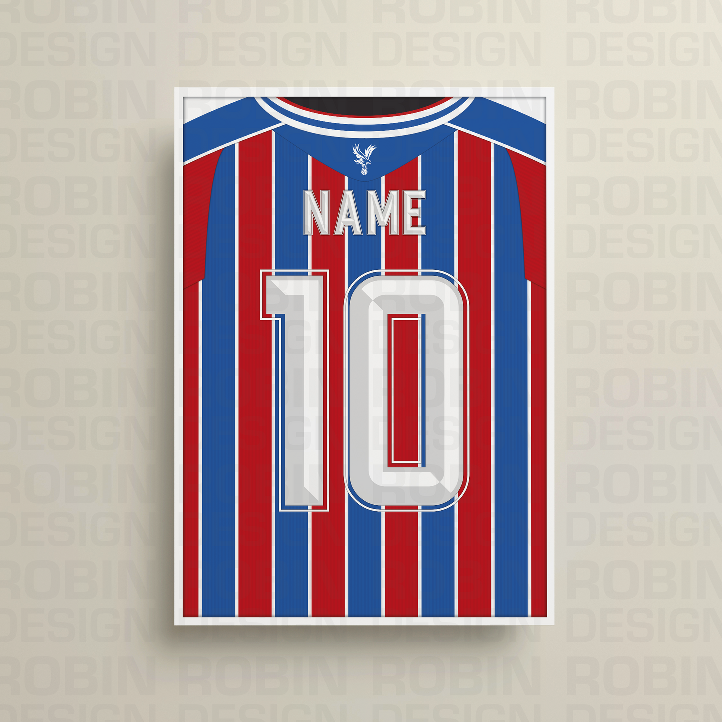 Crystal Palace 25/26 Home Kit Poster