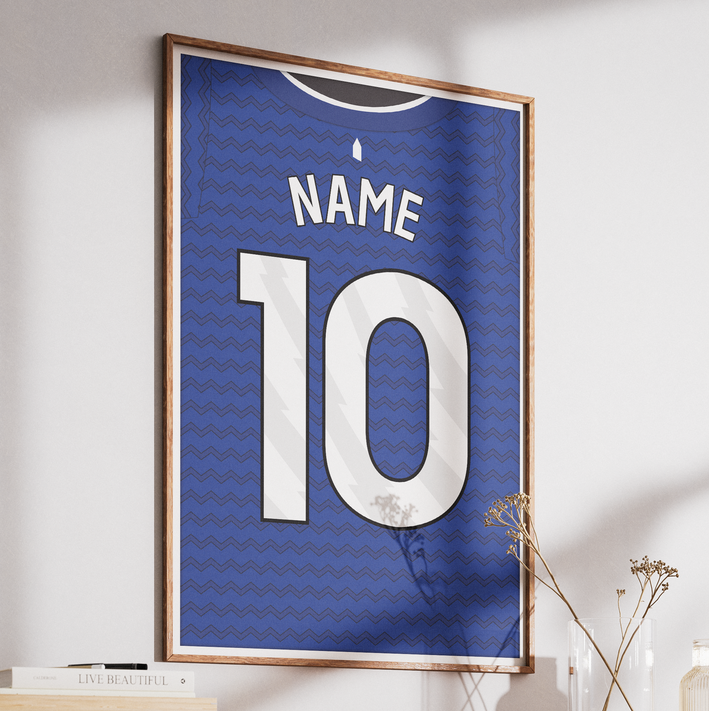 Everton 25/26 Home Kit Poster