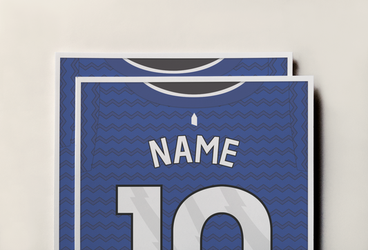 Everton 25/26 Home Kit Poster