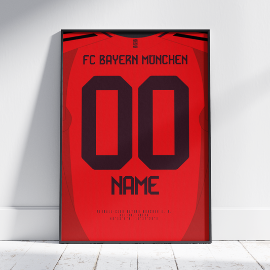 Bayern Munich 24/25 Home Kit Poster