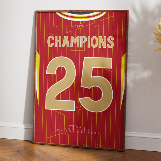 2025 Liverpool Champions Poster
