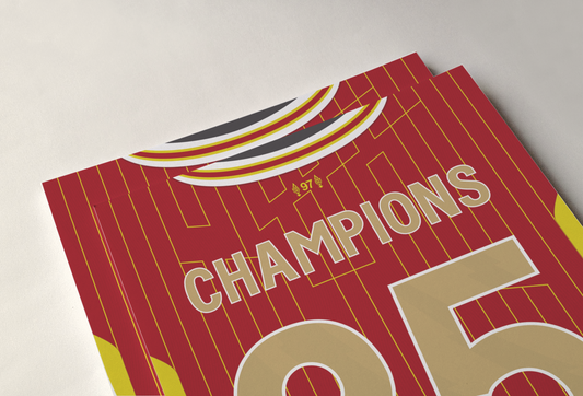 2025 Liverpool Champions Poster