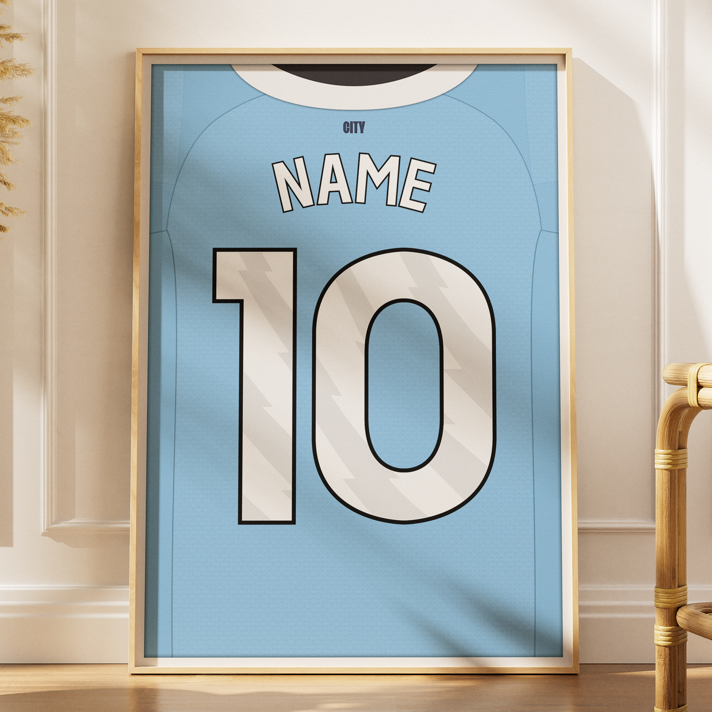 Manchester City 25/26 Home Kit Poster