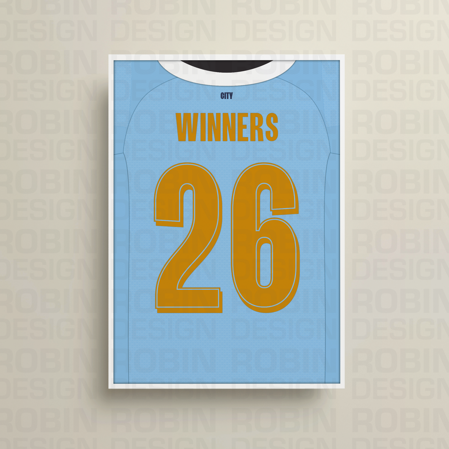 2026 Manchester City Winners Poster