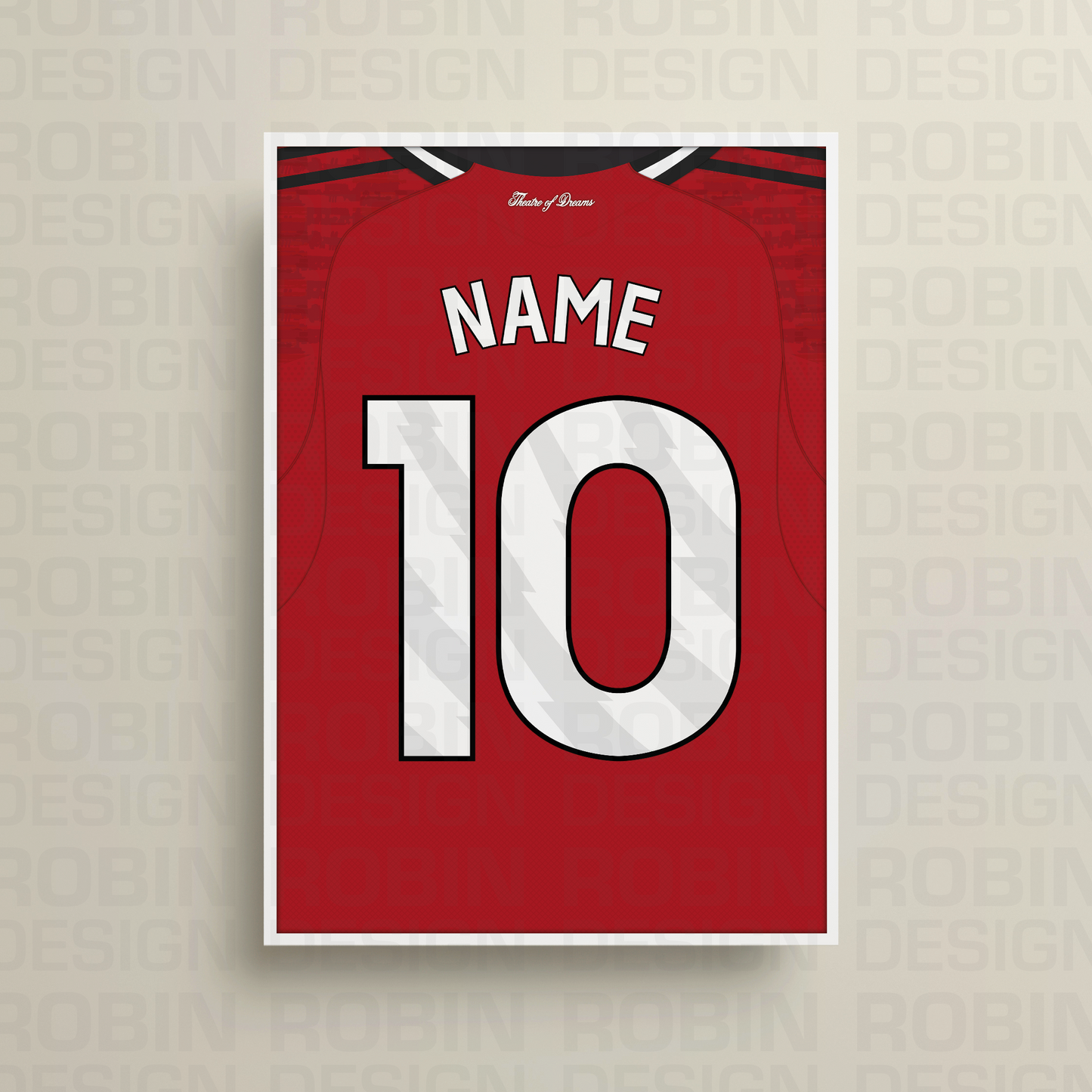 Manchester United 25/26 Home Kit Poster