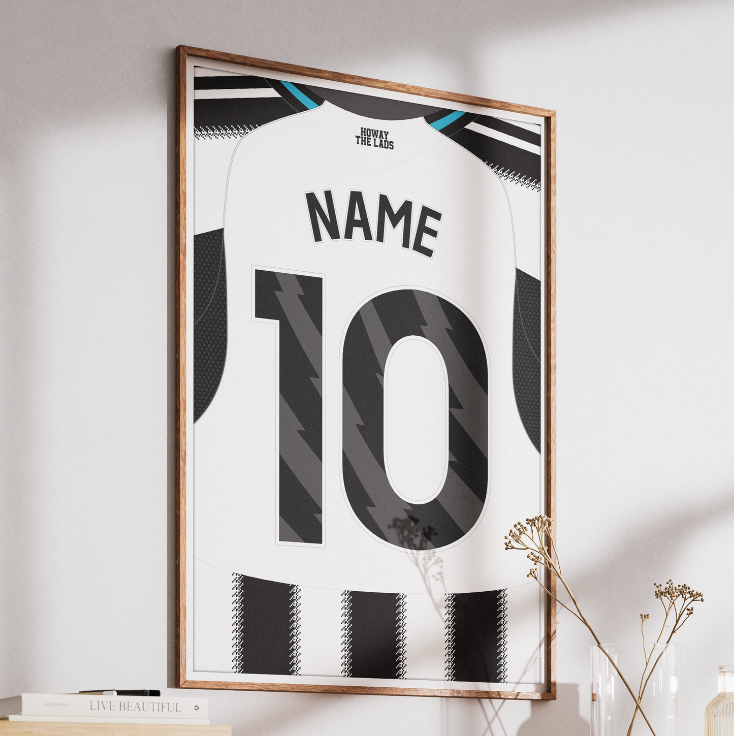 Newcastle United 25/26 Home Kit Poster