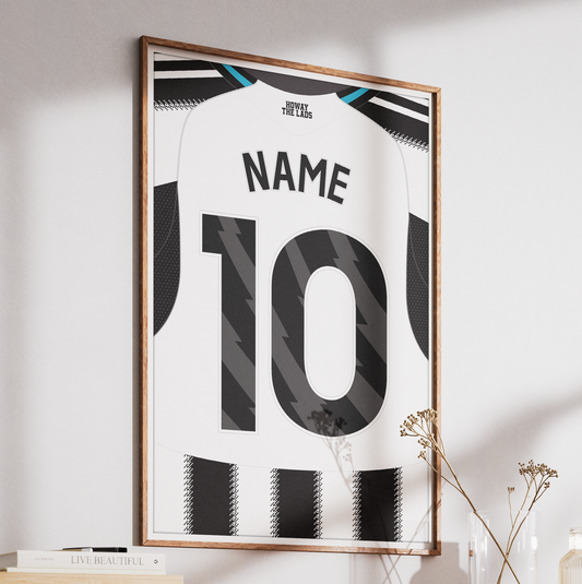 Newcastle United 25/26 Home Kit Poster