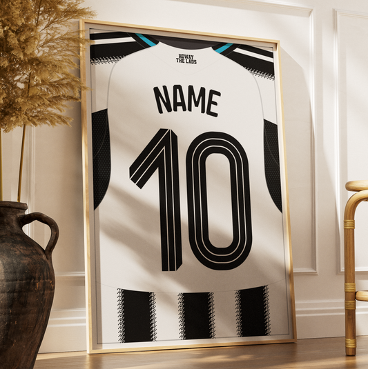 Newcastle United 25/26 Home Kit Poster