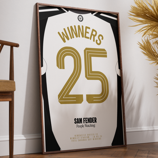 2025 Newcastle United Winners Poster