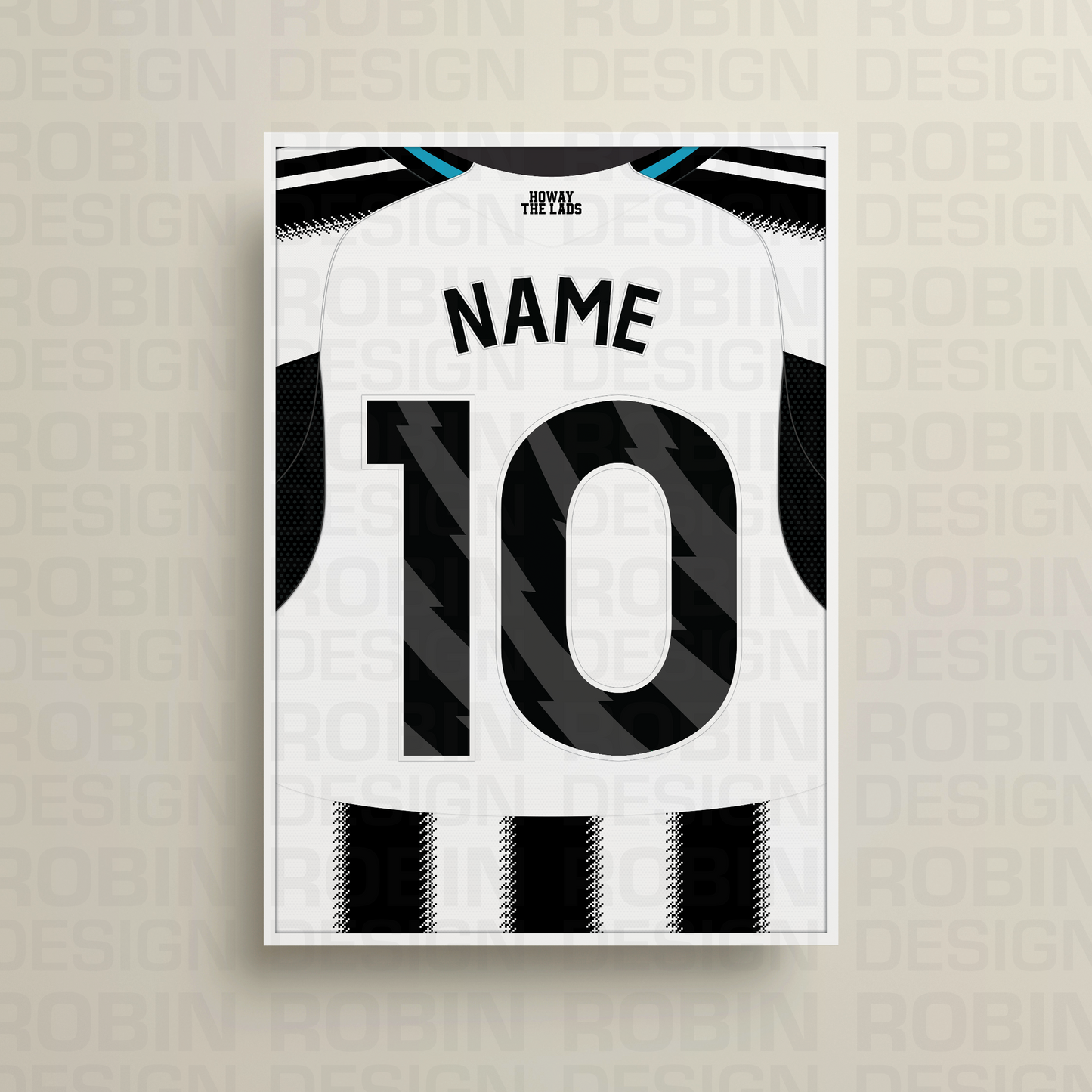 Newcastle United 25/26 Home Kit Poster