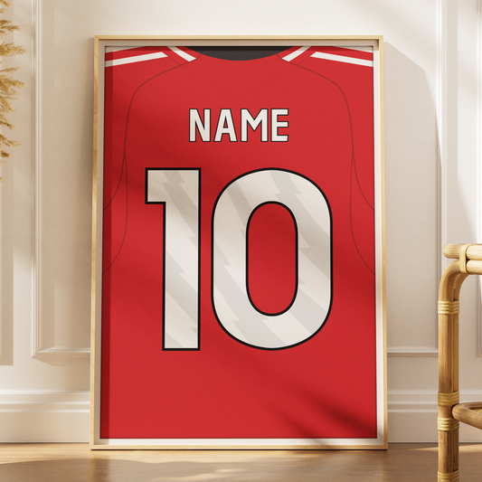 Nottingham Forest 25/26 Home Kit Poster