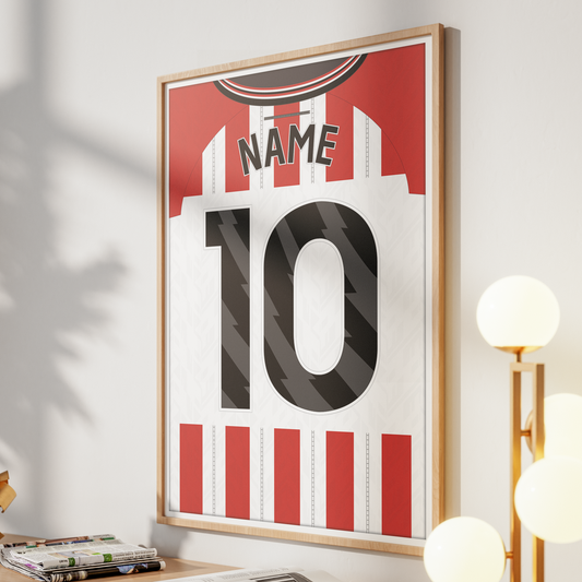 Sunderland A.F.C 25/26 Home Kit Poster