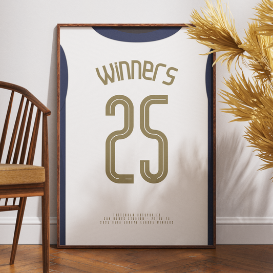 2025 Tottenham Hotspur Winners Poster