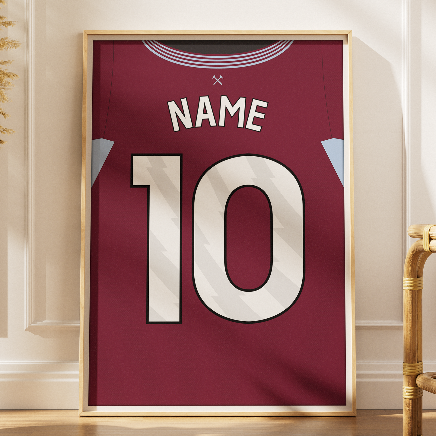 West Ham United 25/26 Home Kit Poster