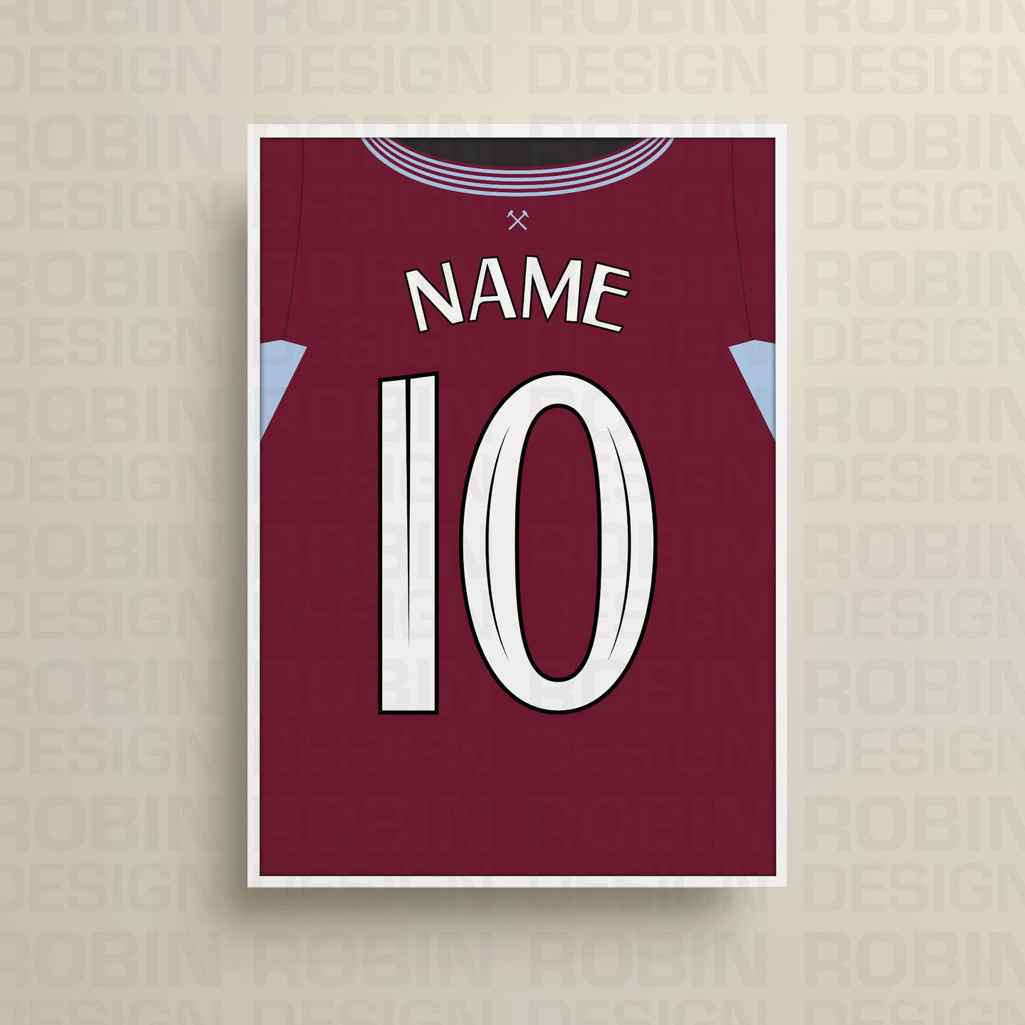 West Ham United 25/26 Home Kit Poster